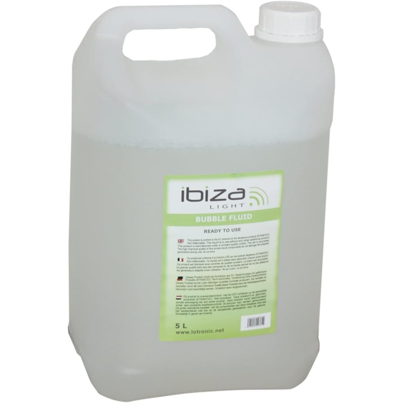 Ibiza - BUBBLE5L -Liquide pour machine à bulles - 5 litres