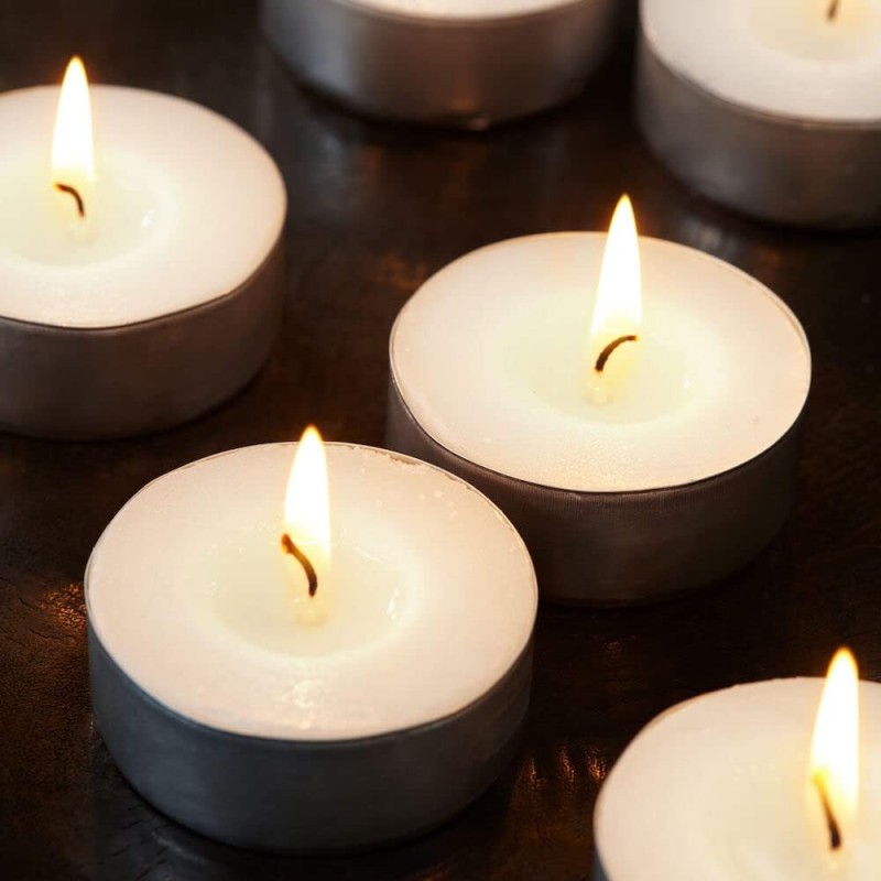 SPAAS Boîte de Bougies Chauffe-Plats x200, ± 4,5 Heures - Blanc