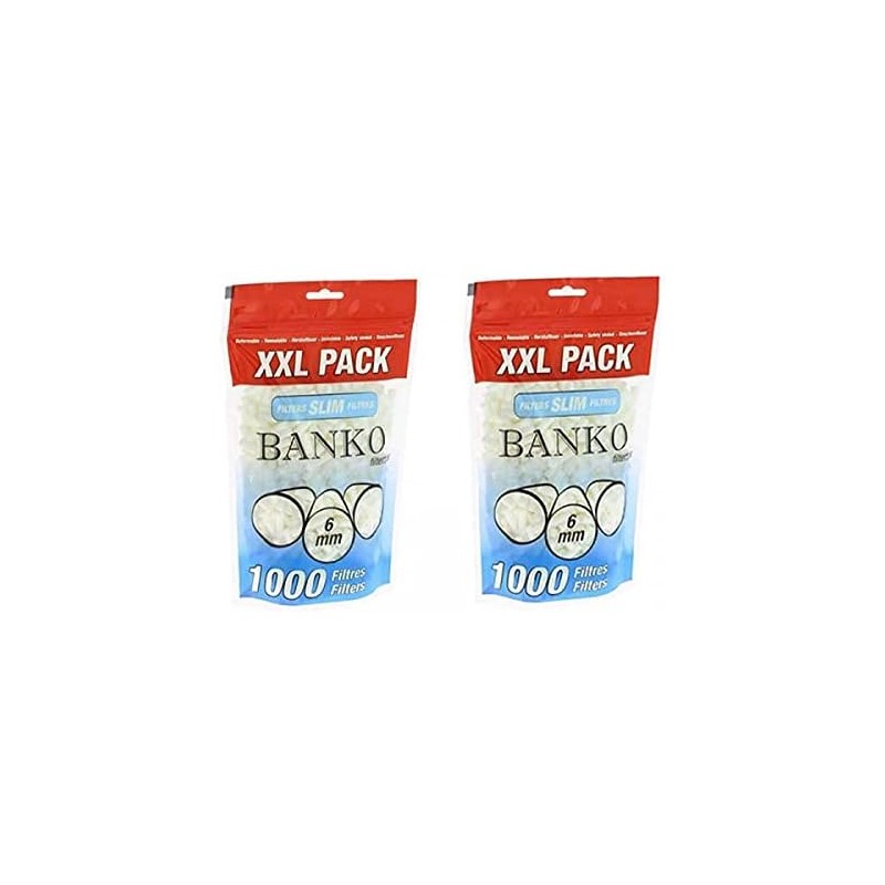 SoBazar - Lot de 2 Filtres Cigarettes X 1000 Banko XXL pack