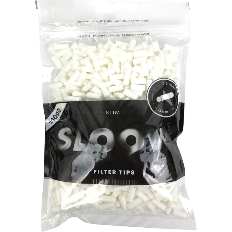 Polyflame Lot de 1000 filtres à cigarette 6 mm Filtres fins 49
