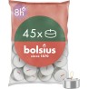 Bolsius D-Light - Lot de 45 Bougies Chauffe-Plat - Dans un Sachet - Durée de Combustion: 8 Heures - Sans Huile de Palme